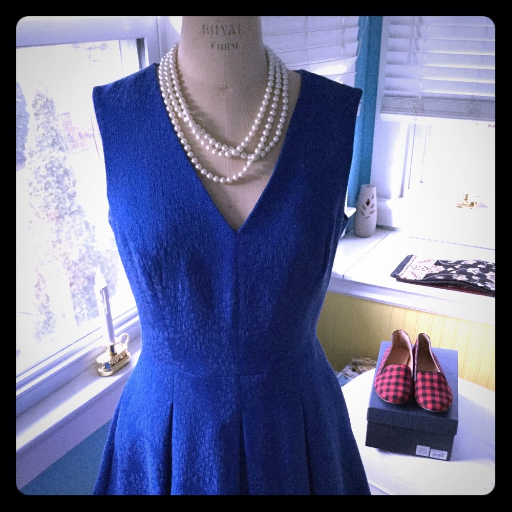 Banana Republic Blue A-Line Dress Size 8